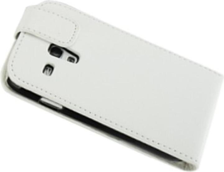 Produktbild König Design Schutzhülle Flip Tasche für Samsung Galaxy s3 mini i8190 / i8195 / i8200 Weiss (Samsung Galaxy S3 Mini)