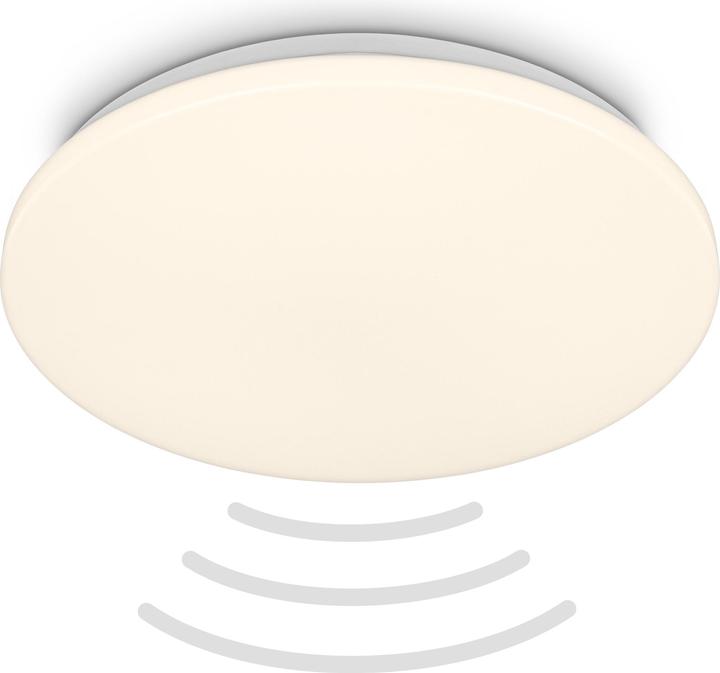Immagine prodotto Briloner Plafoniera LED, sensore microonde, bianco, LED / 24W, IP54 (2600 lm)