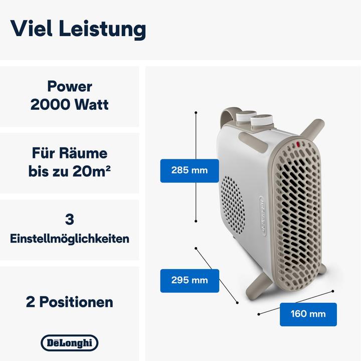 Productafbeelding De'Longhi De Longhi TAFELVERWARMER 2000W (HFS70B20.WH WS) (2000 W)