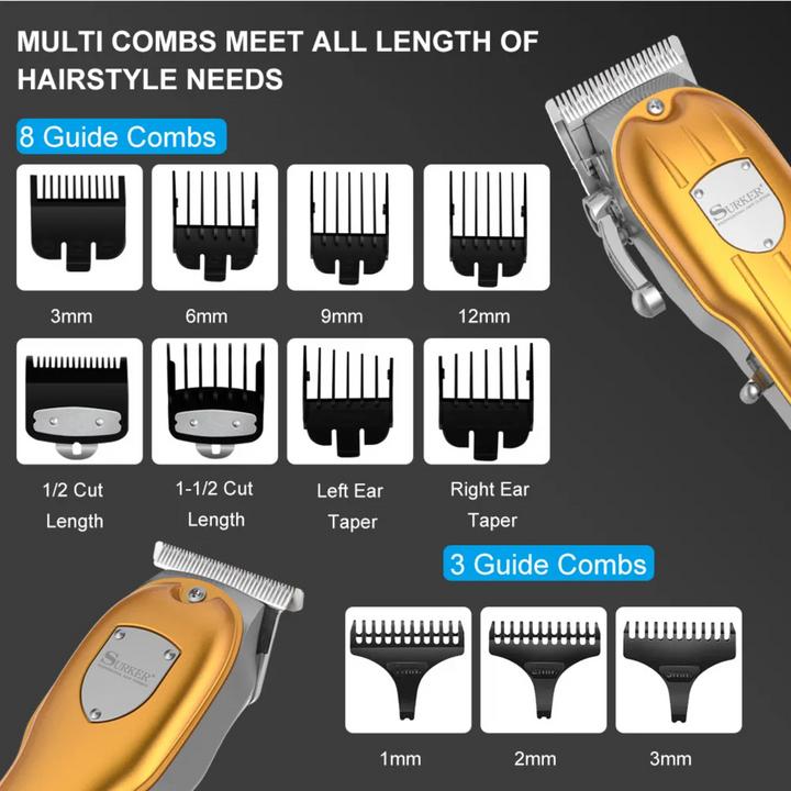 Image du produit Hatteker Kit de toilettage professionnel à LED pour coupe de cheveux