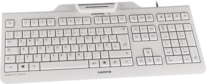 Actual product image CHERRY KC1000 SC Smartcard Light Grey EN (DE, Cable)
