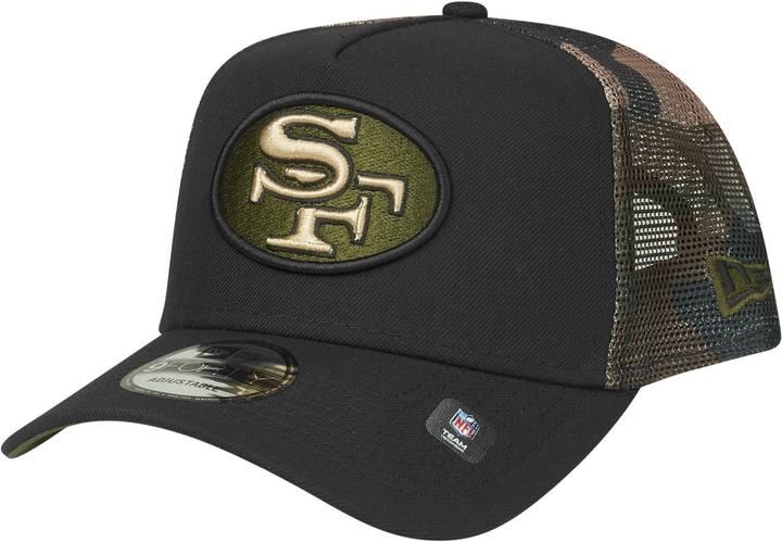 New Era Snapback Trucker Cap - San Francisco 49ers wood camo (One Size)