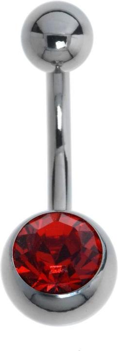 Actual product image Bijouteria Bellypiercing (Titanium, Crystal)