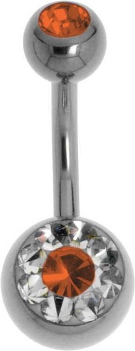 Bijouteria Bauchpiercing (Titan, Swarovski Kristall)