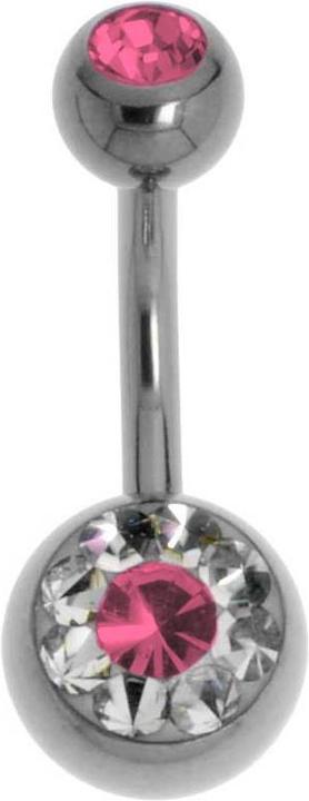 Bijouteria Bauchpiercing (Titan, Swarovski Kristall)