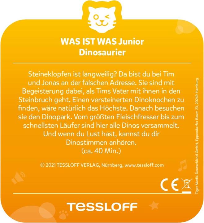 Produktbild Tigermedia tigercard - WAS IST WAS Junior Dinosaurier (Deutsch)