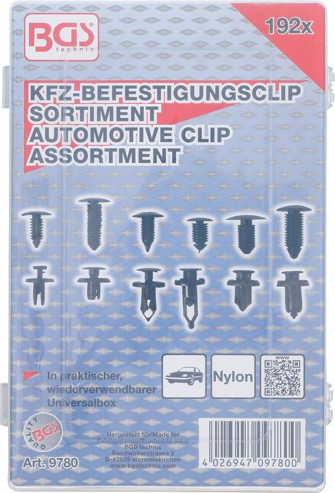 Image du produit BGS Assortiment de clips de fixation automobile