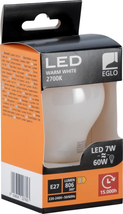 Image du produit EGLO Sources lumineuses (E27, 7 W, 806 lm, 1 x, E)