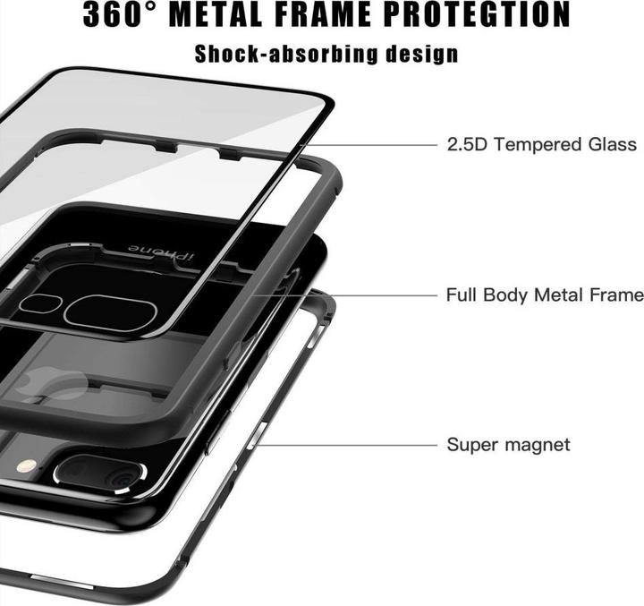 Image du produit G-Case Apple iPhone 7 Plus Coque arrière en aluminium et verre magnétique (Apple iPhone 7 Plus)