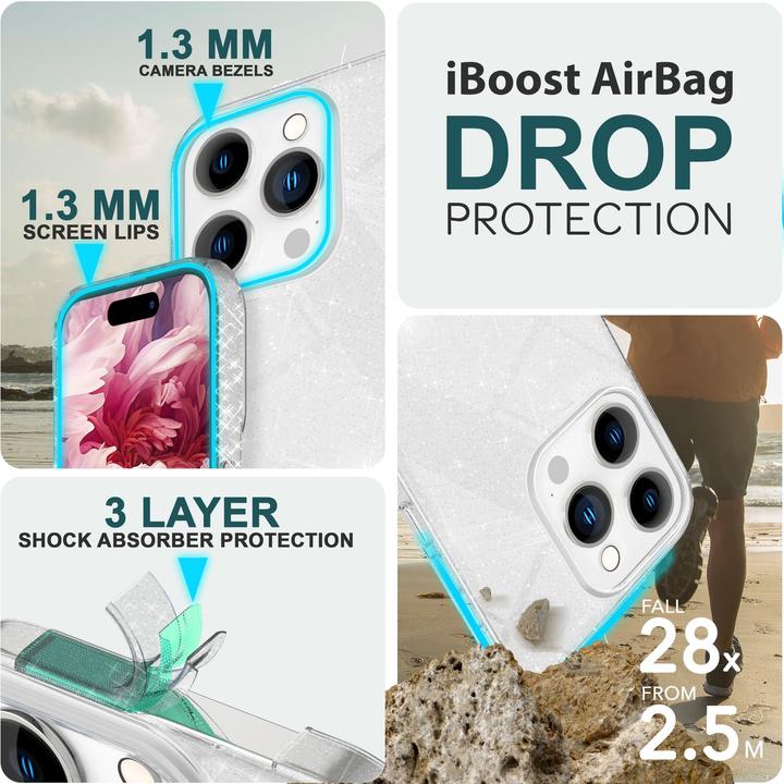 Produktbild Nalia Glitzer Hülle (Apple iPhone 15 Pro)