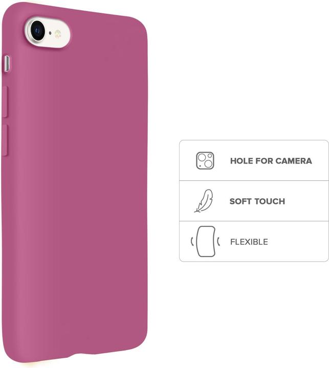 Produktbild SBS Rainbow Case iPhone SE 2022/ iPhone SE 2020/8/7 fuchsia color (Apple iPhone SE (2nd Gen), Apple iPhone SE (3rd Gen))