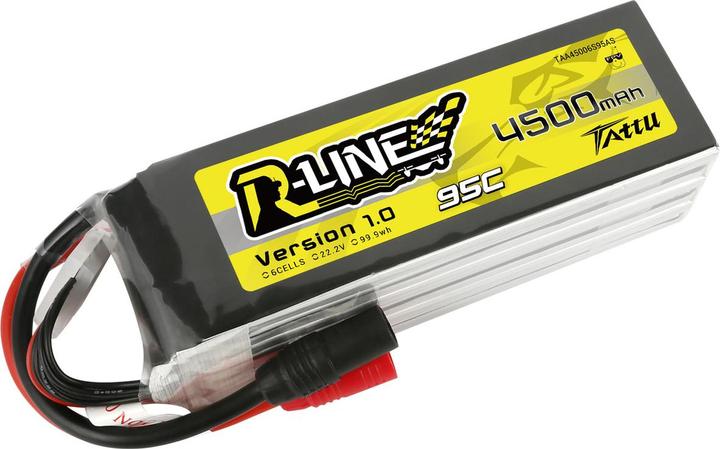 Produktbild Gens Ace LiPo Pack Tattu 4500mAh 22,2V 95C 6S1P(XT90) (22.20 V, 4500 mAh)