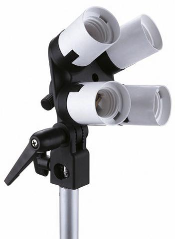 Immagine prodotto Falcon Eyes Portalampada LH-4E27LS 4 con E27 + staffa inclinabile