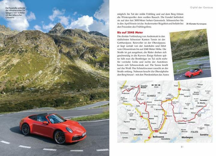 Produktbild Cabrio-Routen durch die Alpen (Deutsch, Petra Kratzert, 2022)