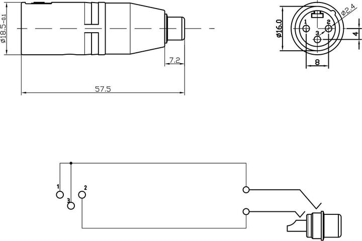 Actual product image Bemero BA1202 (Jack adapter)