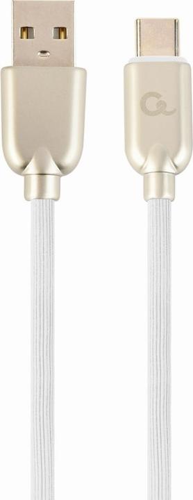 Actual product image Gembird Cablexpert CC-USB2R-AMCM-2M-W USB Cable USB 2.0 USB A USB C White (2 m, USB 2.0)