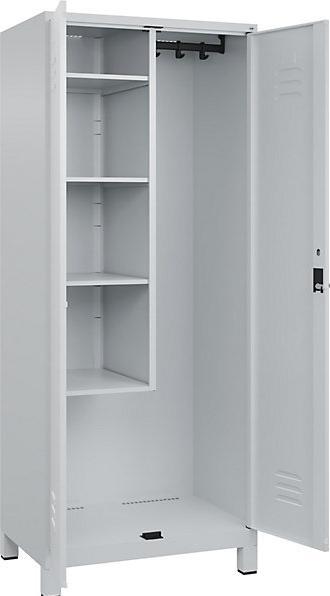 Actual product image C+P CP Classic Plus cleaning agent cabinet 080110-02-S10029 light grey 80.0 x 50.0 x 195.0 cm, assembled (80 cm, 195 cm)