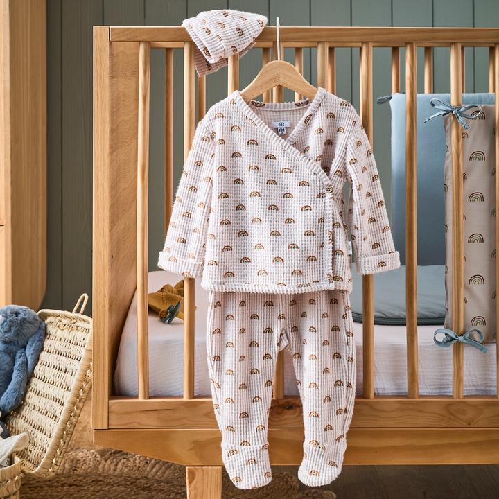 Produktbild La Redoute Collections 3er-Pack Samt-Strampler