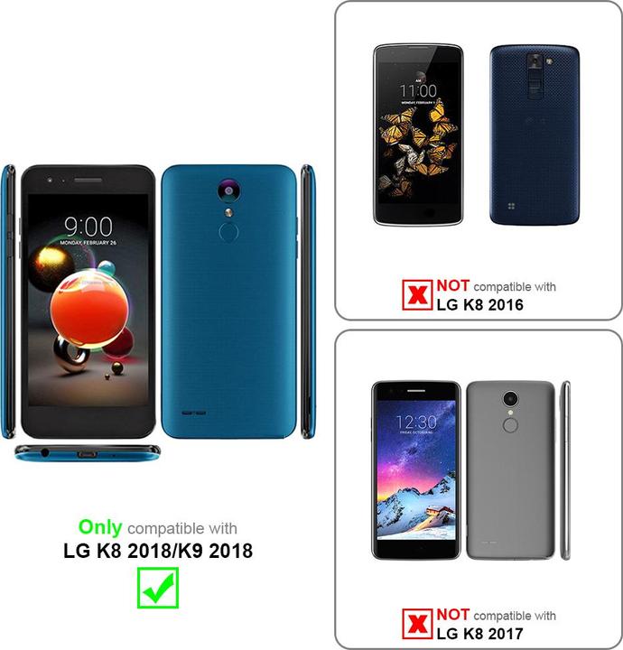 Image du produit Cadorabo Coque pour LG K8 2018 / K9 2018 universel avec Clip (Huawei Y9 (2018), LG K8 2018)