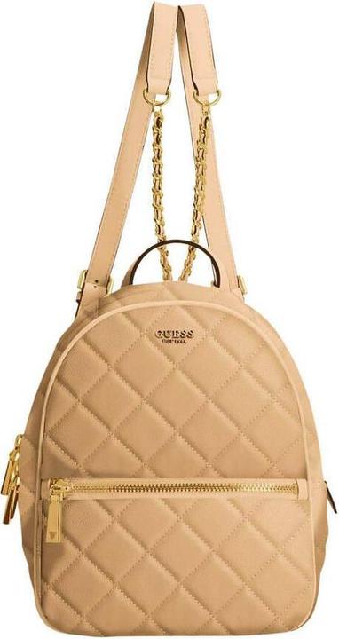 Actual product image Guess Abey, Synthetic Leather, Textile Backpack, Beige, HWQB8558320, For W