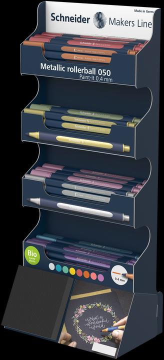 Image du produit Schneider Roller Paint-it (frosted violet métallisé, Cuivre Métallique, Argent Métallisé, vintage red metallic, or métallisé, Rose Métallisé, bleu polaire métallisé, vintage green metallic, 80 x)