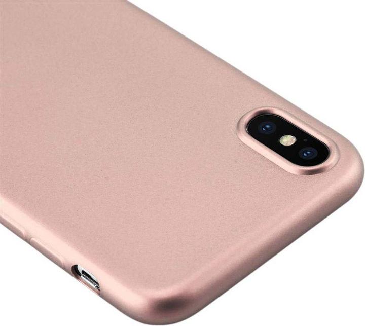 Actual product image Cadorabo TPU Matt Metallic Cover (Apple iPhone X)