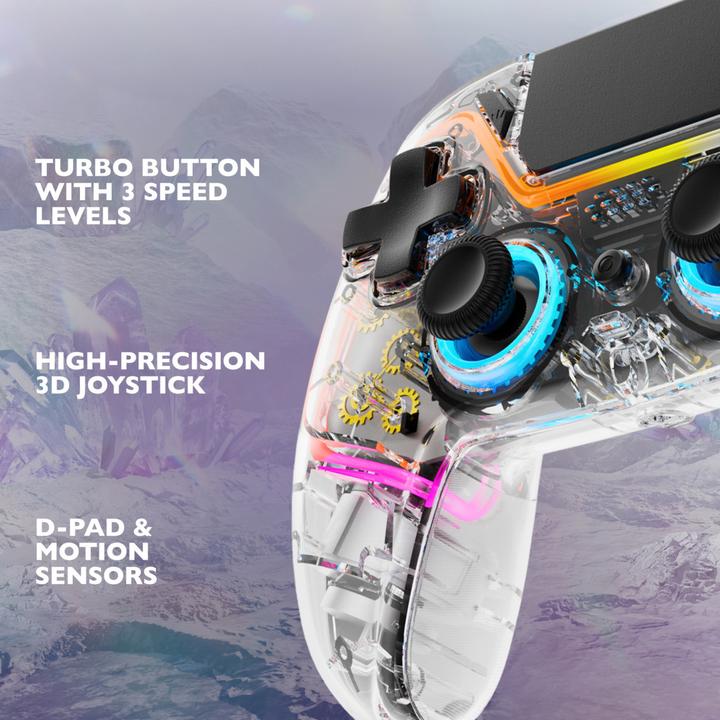 Productafbeelding Deltaco Gaming PS4 draadloze controller (Switch OLED, Switch, PC, Android, iOS, PS4, PS4 Pro)