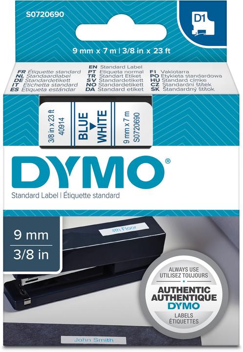 Image du produit Dymo S0720690 Bande standard (0.90 cm, Bleu)