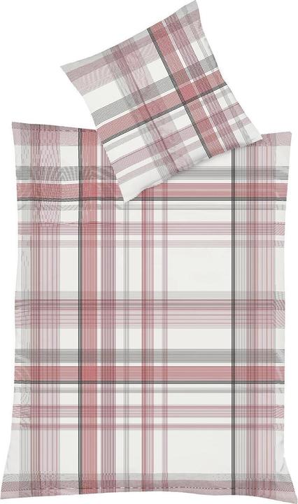 Fleuresse Mako-Satin Bettwäsche Milano 114323 rot (Bettwäsche Set, 135x200 cm + 80x80 cm)