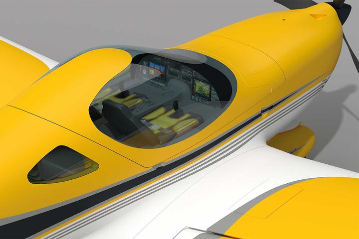 Image du produit Kavan Bristell B23 Jaune 1600mm moteur électrique aile basse ARTF
