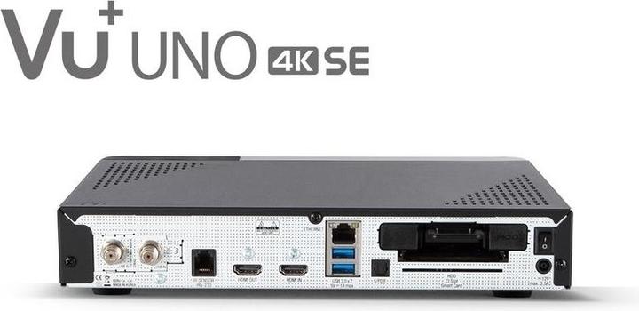 Actual product image Vu+ Uno 4K SE (4 GB, Twin DVB-S2, CI Shaft)