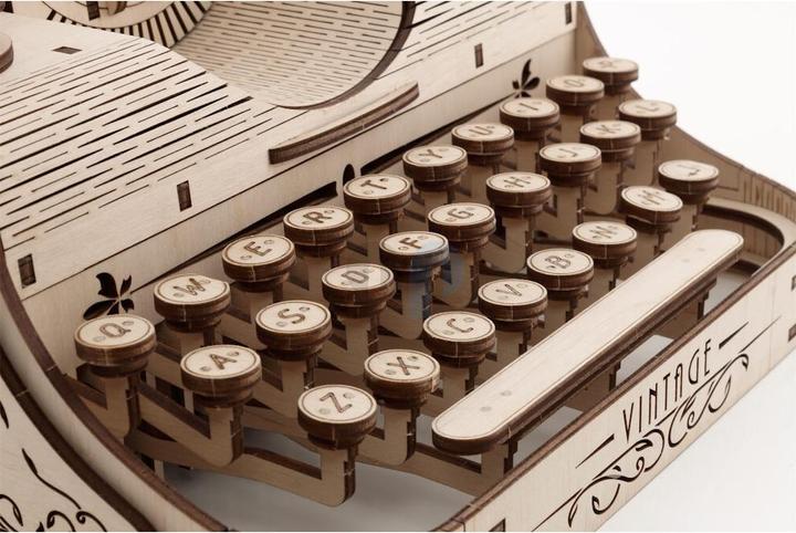 Actual product image Eco Wood Art Typewriter