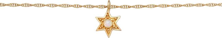 Produktbild Elli Halskette Choker Stern Opal Astro 925 Silber (925er Sterling Silber, Synthetischer Opal, 36 cm)