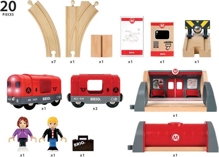 Actual product image Brio Metro Train Set