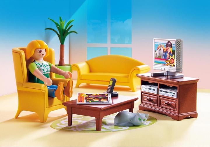 Produktbild Playmobil Wohnzimmer mit Kaminofen (5308, Playmobil Dollhouse)