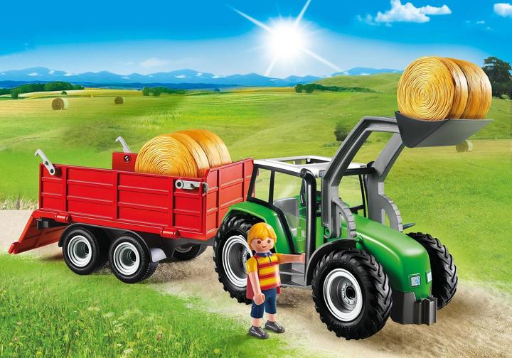 Produktbild Playmobil Grosser Traktor mit Anhänger (6130)