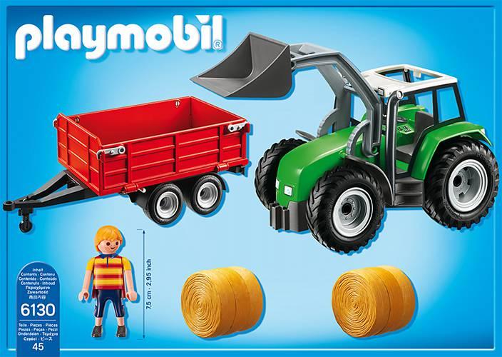 Produktbild Playmobil Grosser Traktor mit Anhänger (6130)