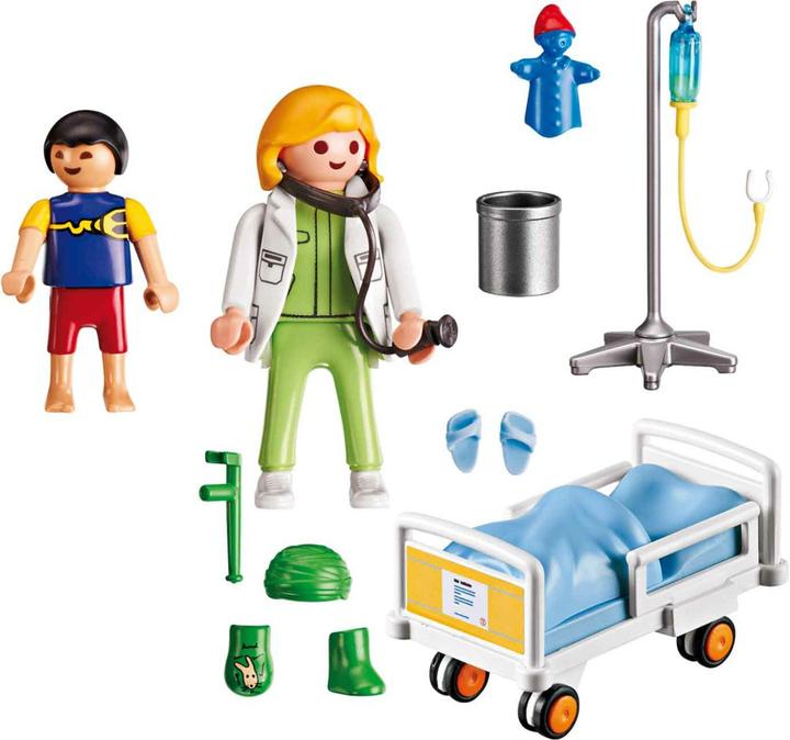 Produktbild Playmobil Ärztin am Kinderkrankenbett (6661)