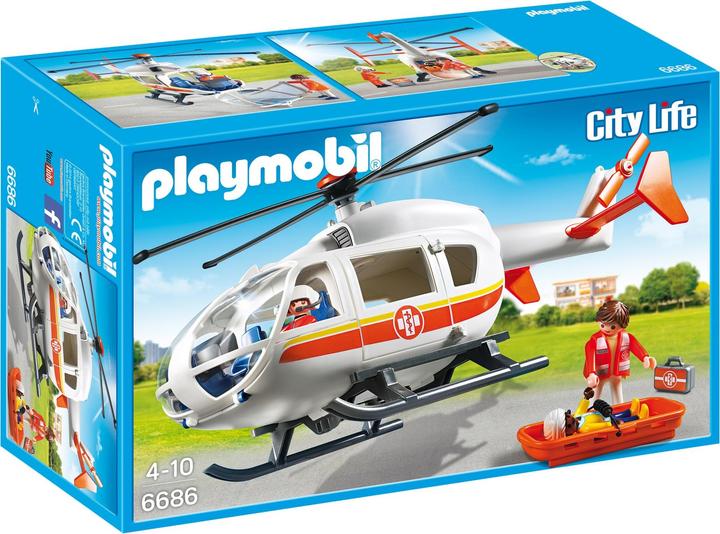 Produktbild Playmobil Rettungshelikopter (6686)
