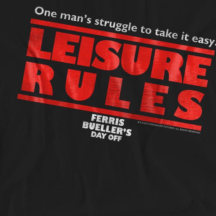 Produktbild Ferris Bueller´s Day Off Ferris Bueller's Day Off Leisure Rules TShirt (L)