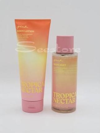 Actual product image Victoria's Secret Pink Tropical Nectar Body Mist & Body Lotion (Body mist, 250 ml)