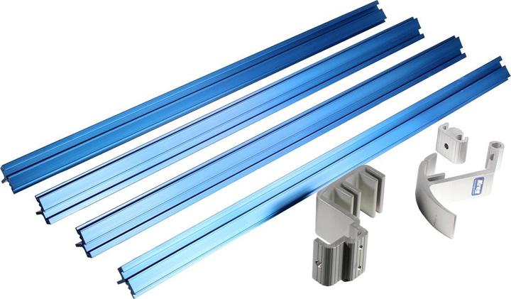 Produktbild Kreg Trak & Stop System Schienen Set mit Anschlägen metrisch 8-tlg. ( KMS8000M )