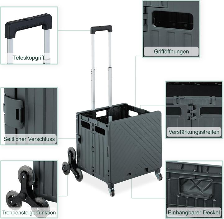 Immagine prodotto Relaxdays Carrello porta-spesa