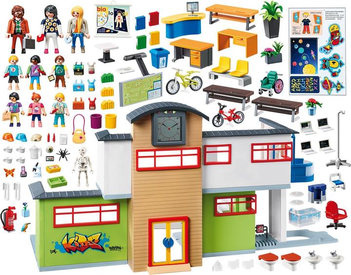 Actual product image Playmobil Large school with facilities (9453, Playmobil City Life)