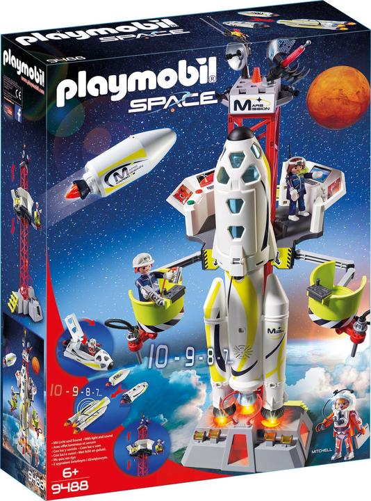 Playmobil Fusée martienne avec rampe de lancement (9488, Espace Playmobil)