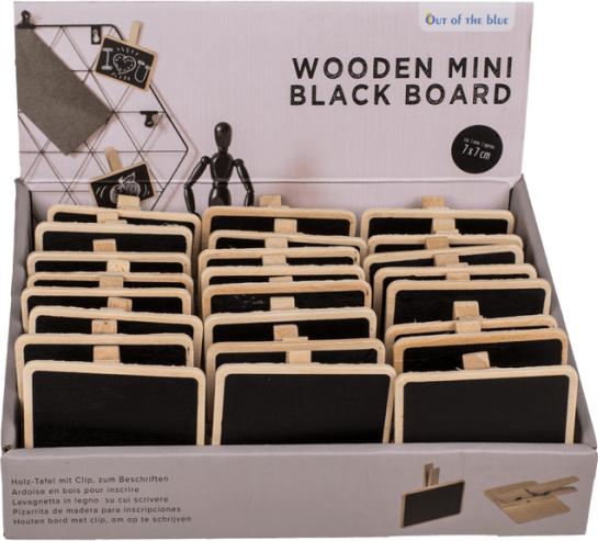 Image du produit Magni Tableau en bois Mini 7x7cm avec clip pour l'écriture (7 x 7 cm)