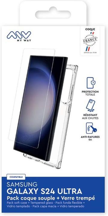 Actual product image My Way Pack Coque Souple Verre Trempe Samsung Galaxy S24 Ultra (Samsung Galaxy S24 Ultra)