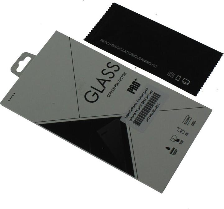 Produktbild MobileParts Panzerglas Privacy (1 Stück, Apple iPhone 16 Plus)