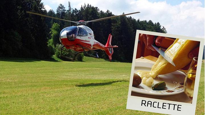 Produktbild Helikopterflug inkl. Raclette (2 Pers.)