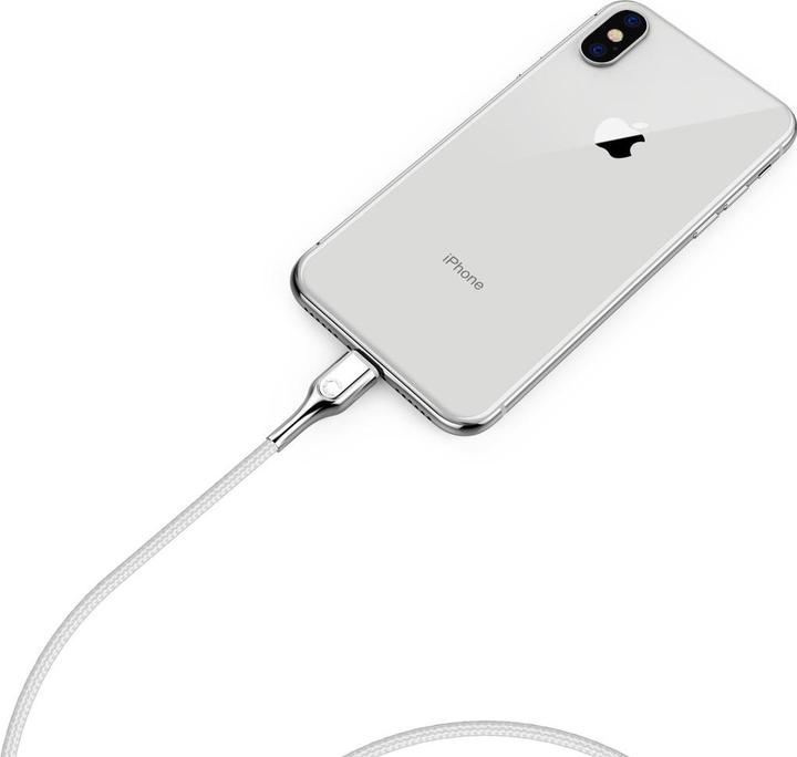 Image du produit Cygnett Câble blindé Lightning vers USB-A 2M -Wh (2 m, USB 3.0, 12 W)